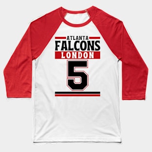 Atlanta Falcons London 5 Edition 3 Baseball T-Shirt